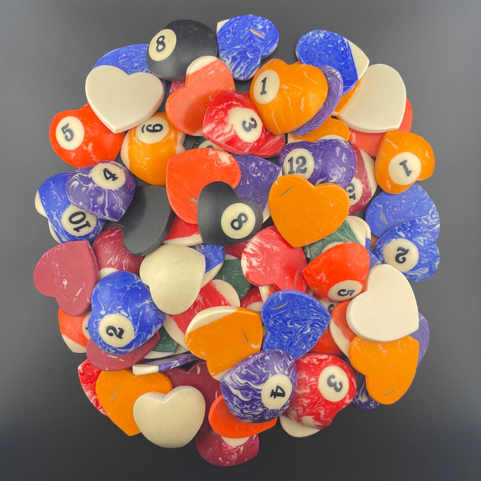 Tom's Carved Billiard Balls