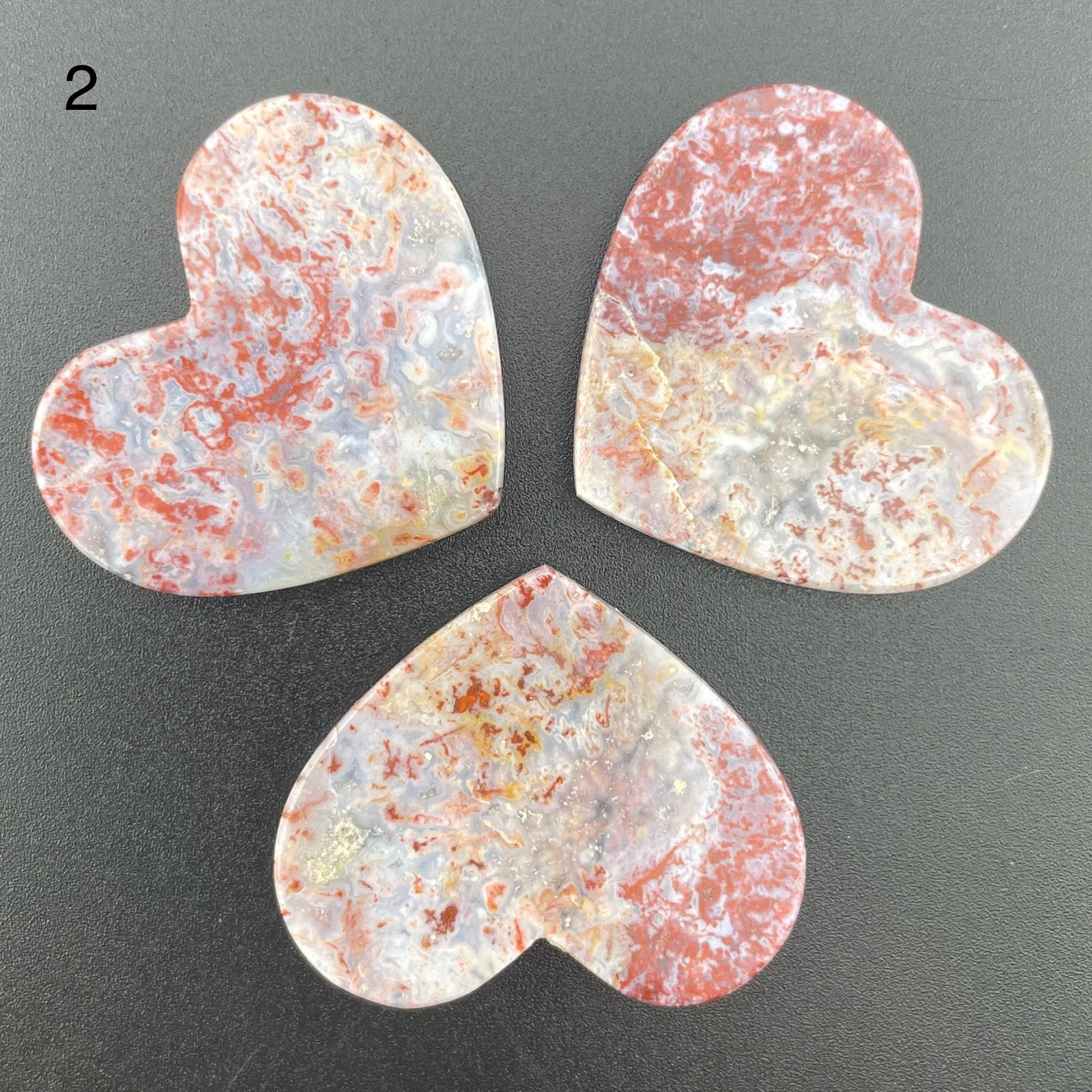 Red and White Ocean Jasper