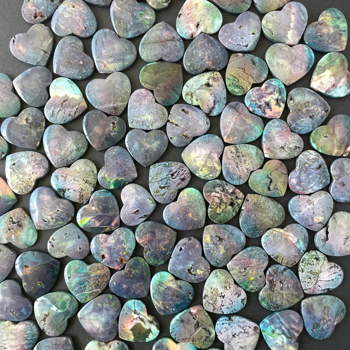 Purple-dyed White Lace Agate