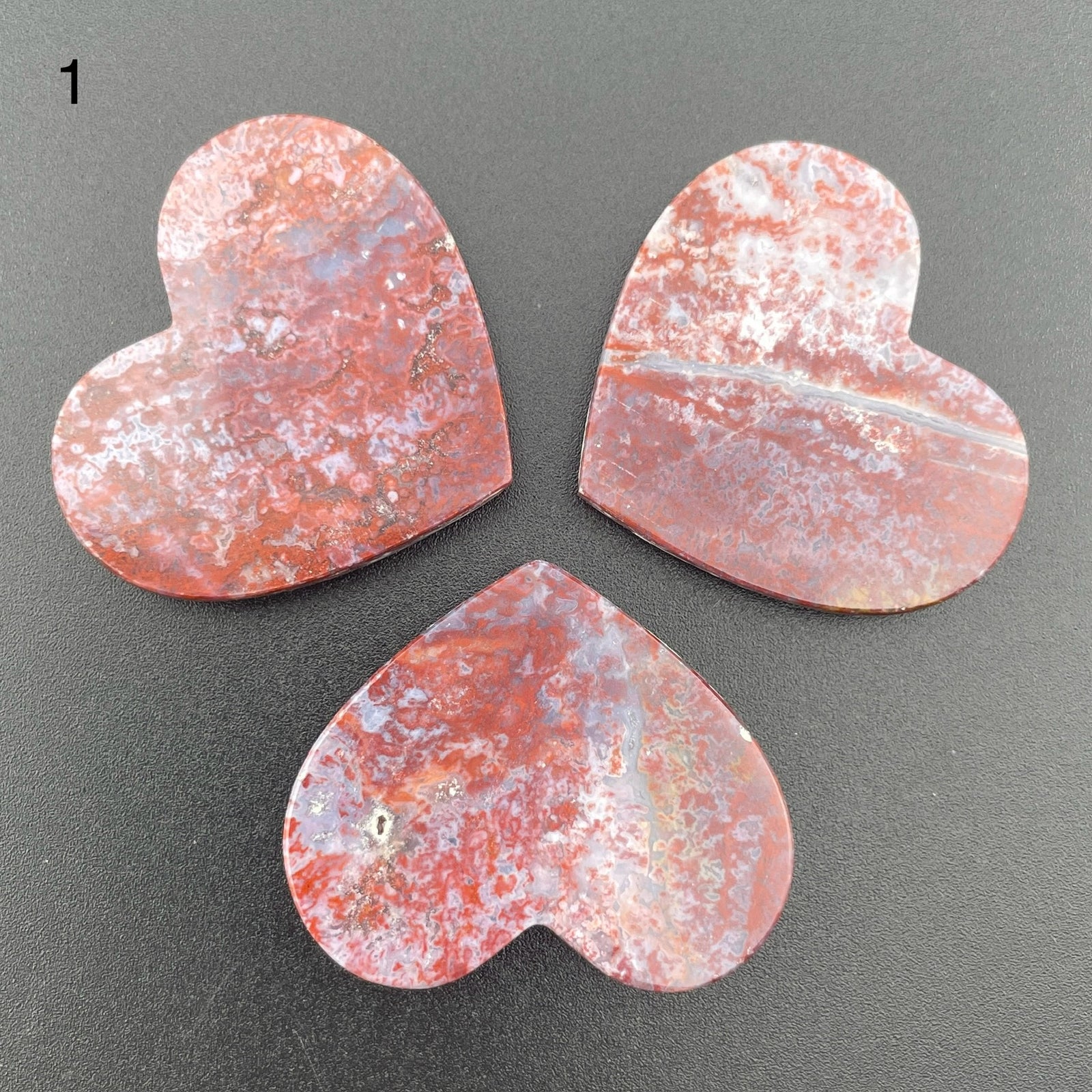 Red and White Ocean Jasper
