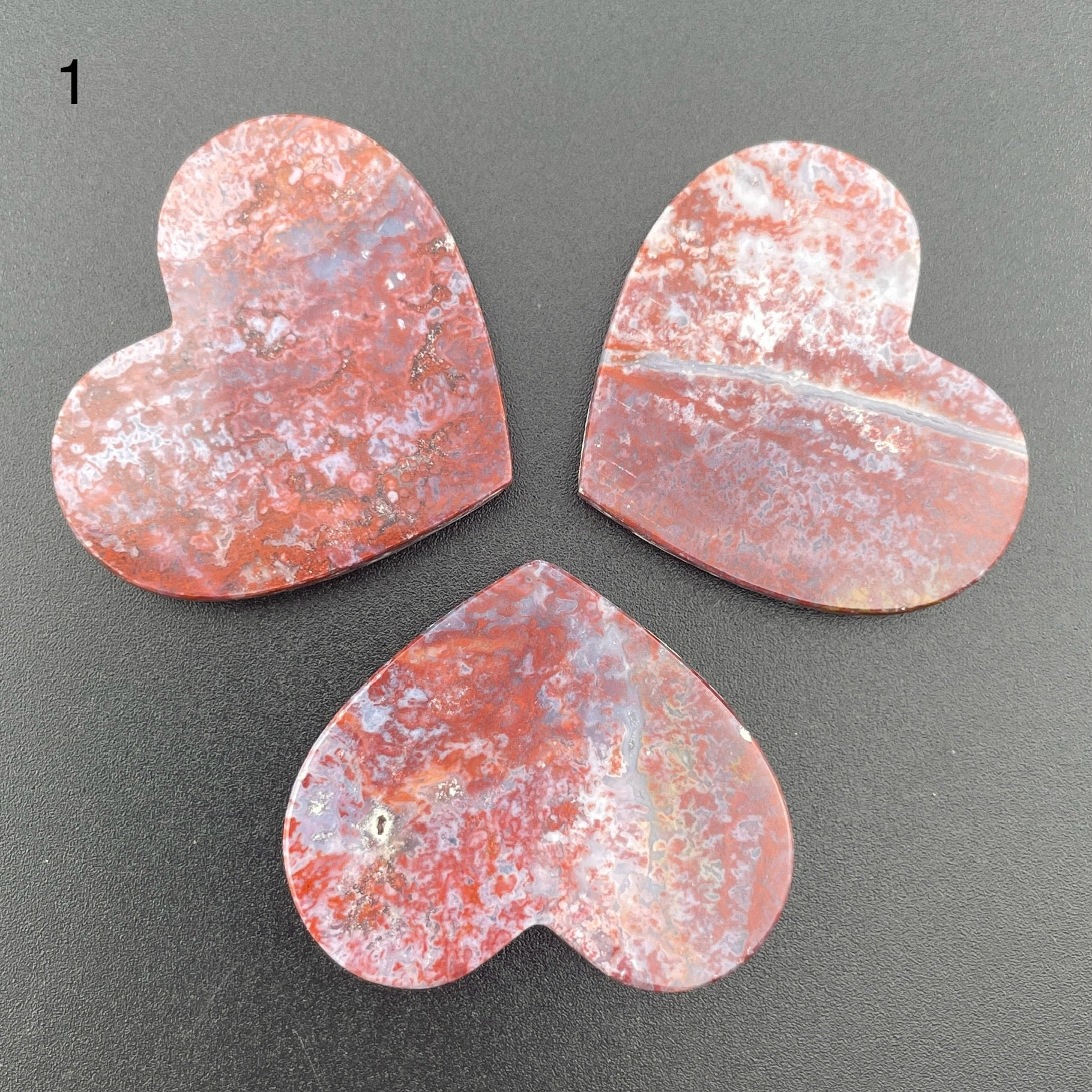 Red and White Ocean Jasper