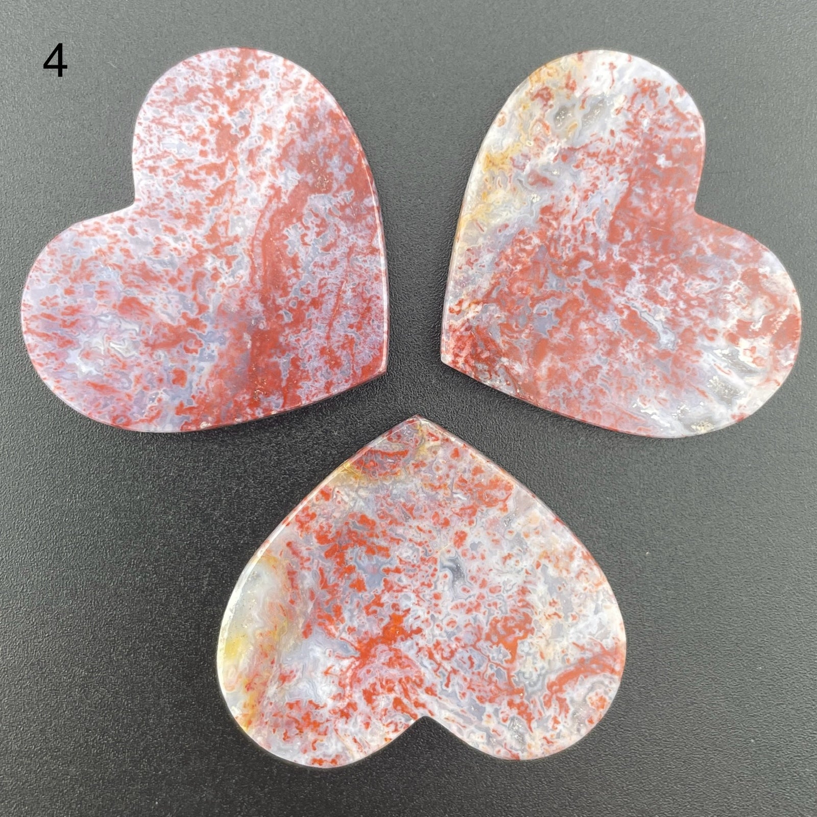 Red and White Ocean Jasper