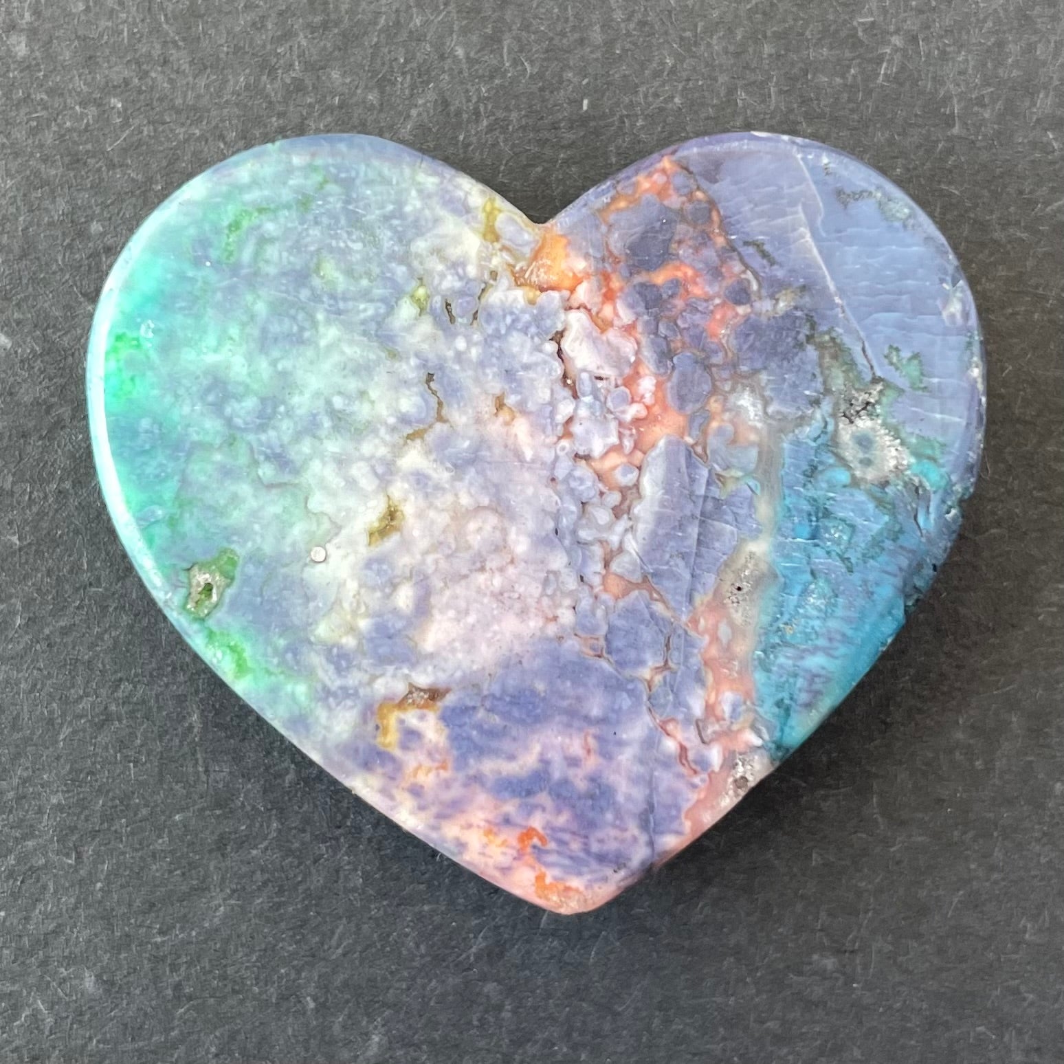 Purple-dyed White Lace Agate