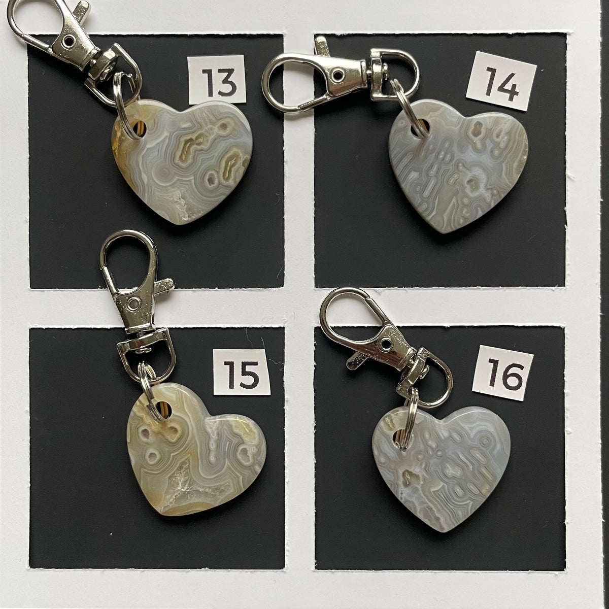 Large Yellow Intricate Agates