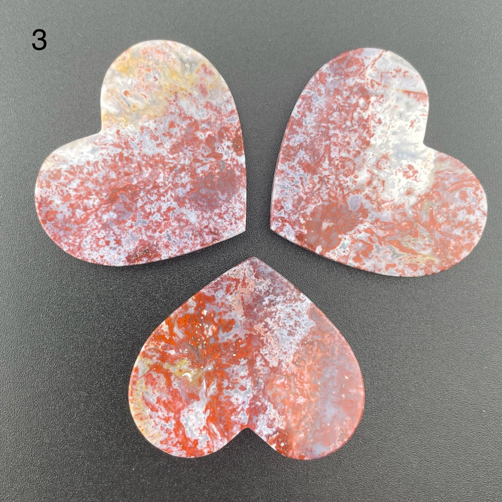 Red and White Ocean Jasper