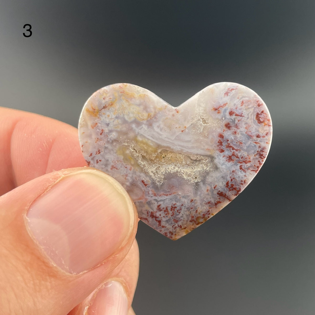 Red and White Ocean Jasper