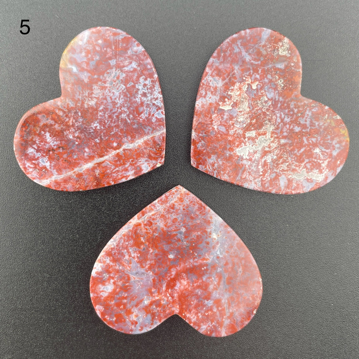 Red and White Ocean Jasper