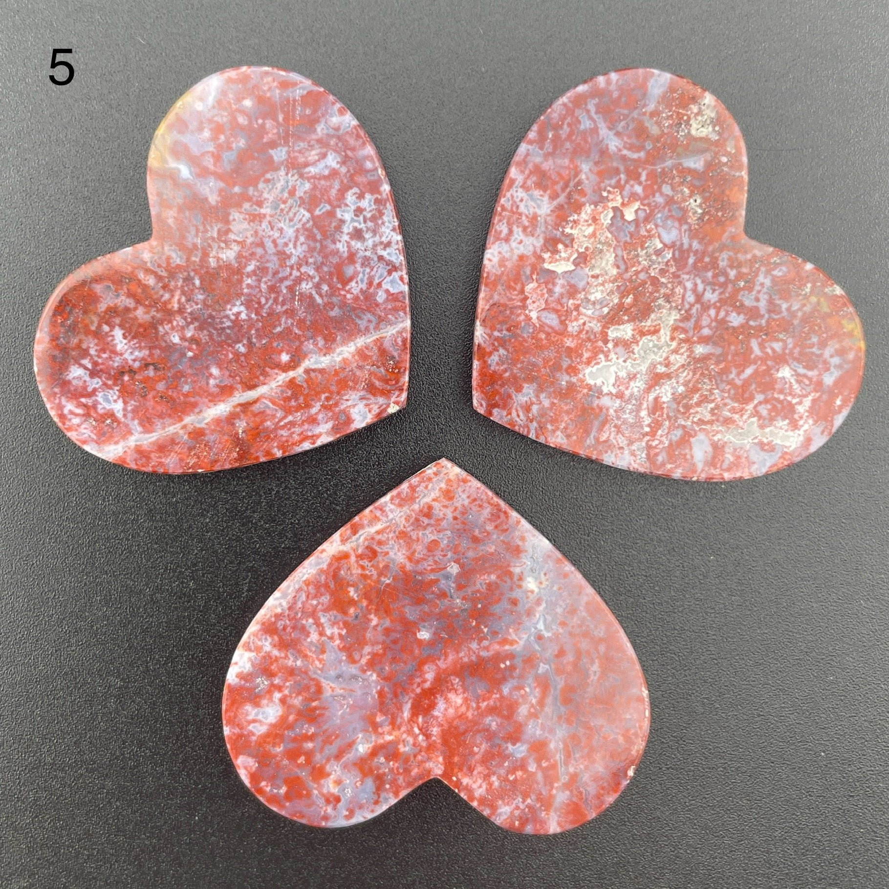 Red and White Ocean Jasper