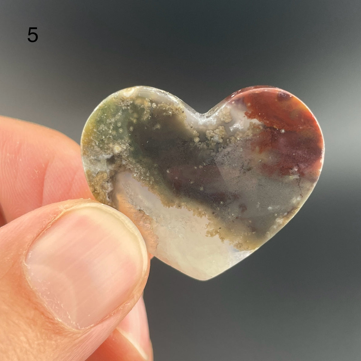 Red and Green Agate