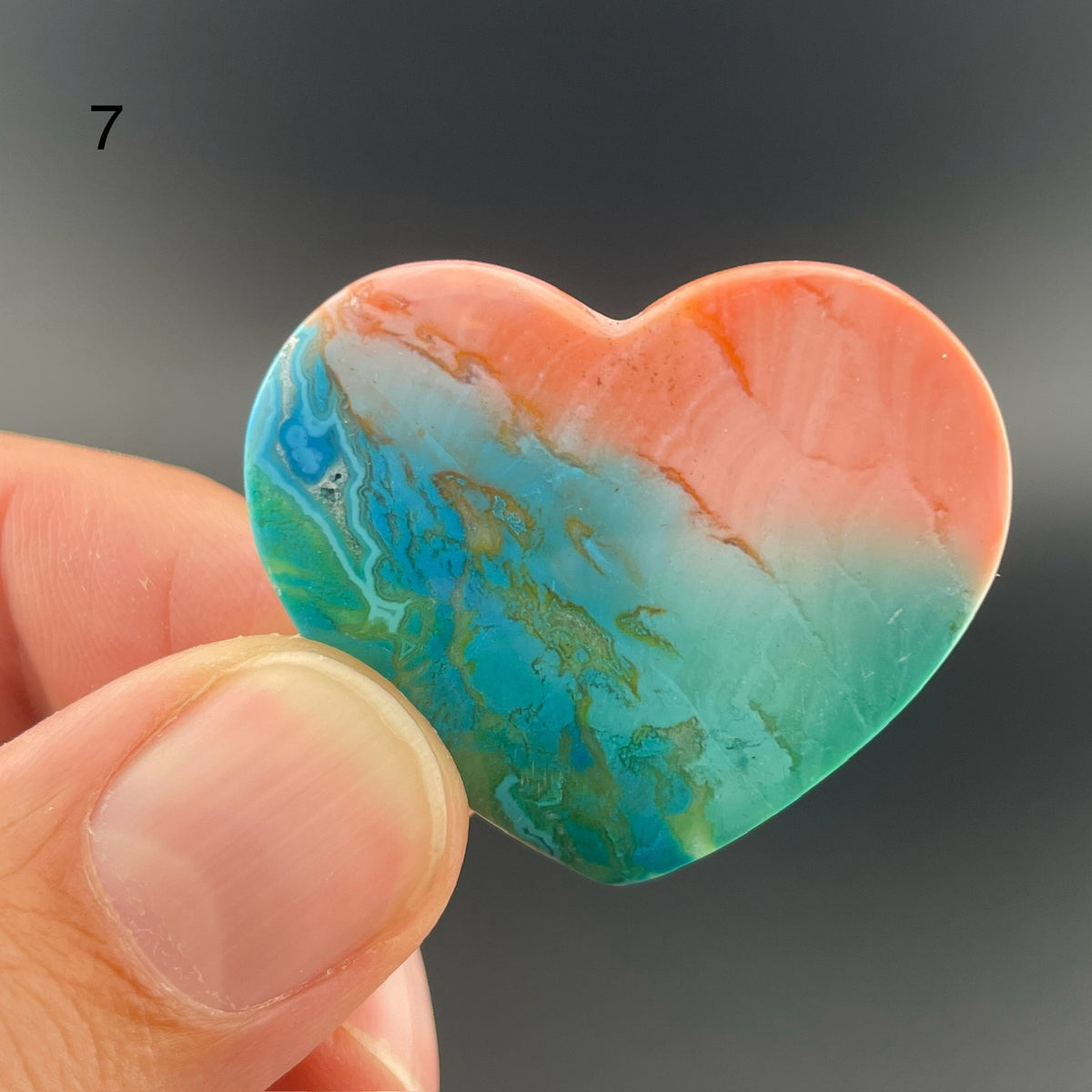 Rainbow-Dyed White Lace Agate