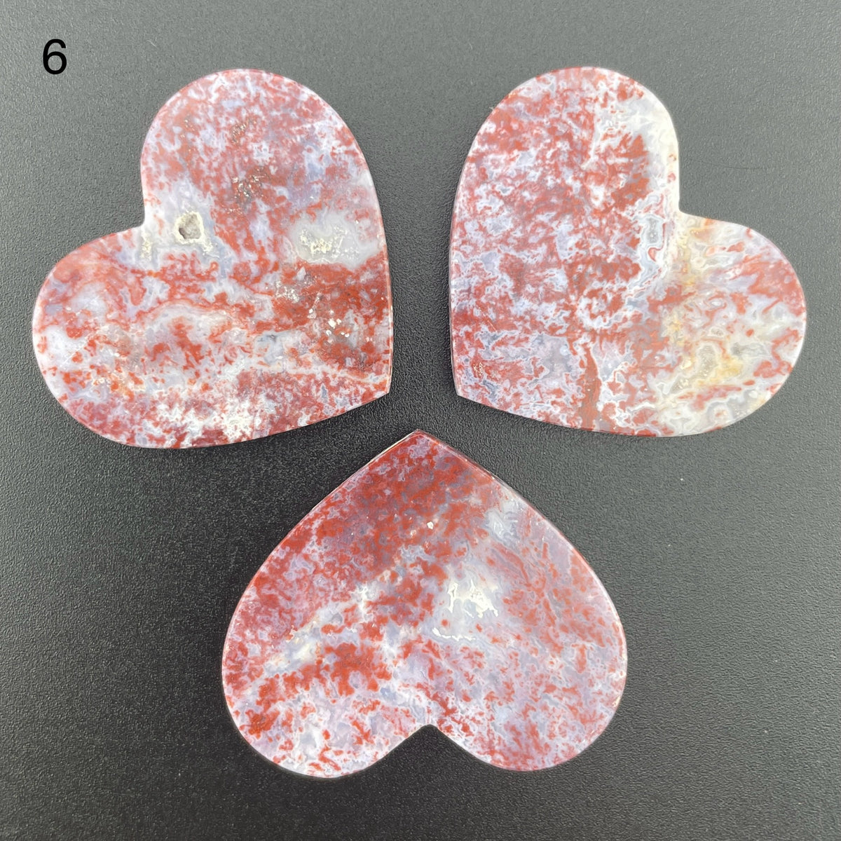 Red and White Ocean Jasper