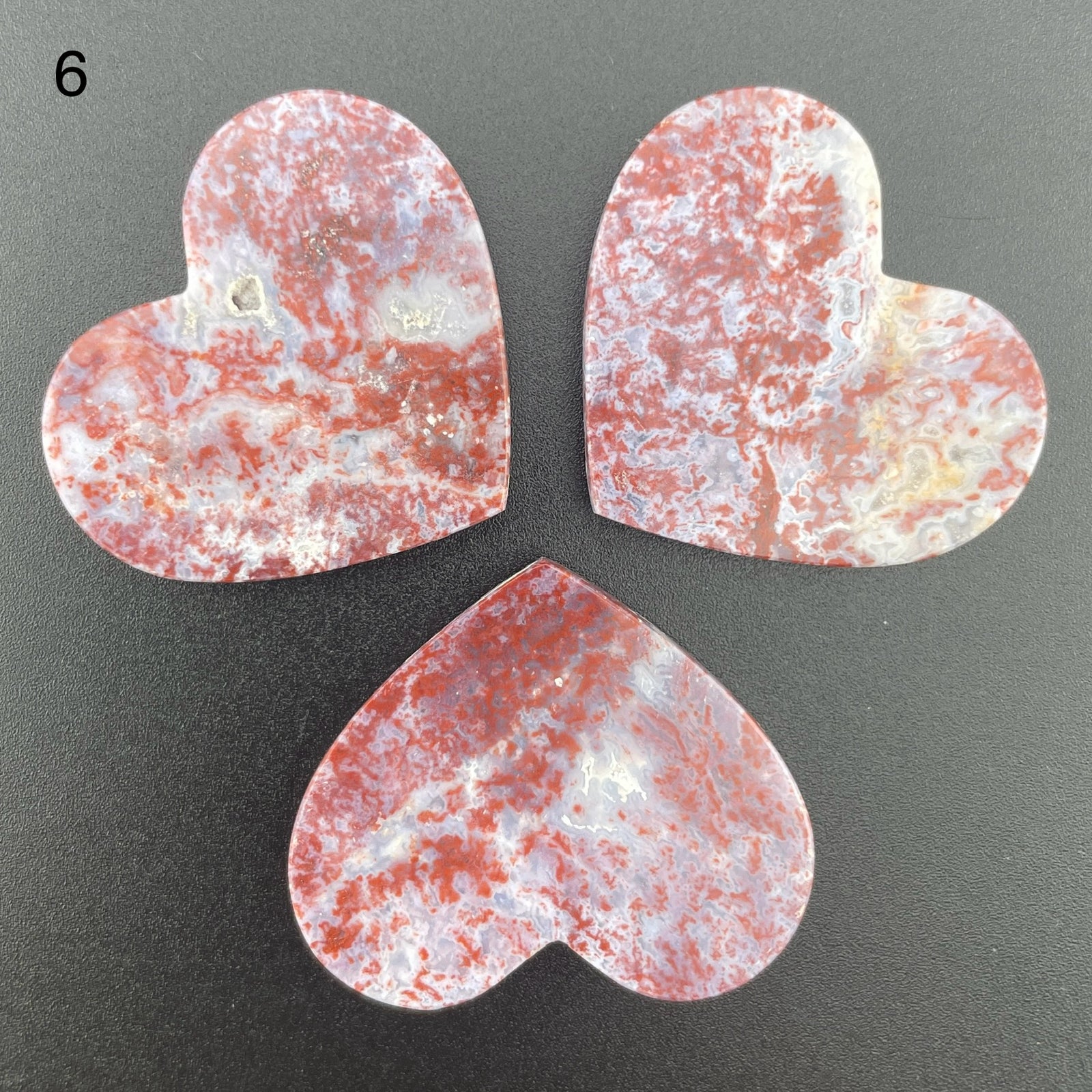 Red and White Ocean Jasper