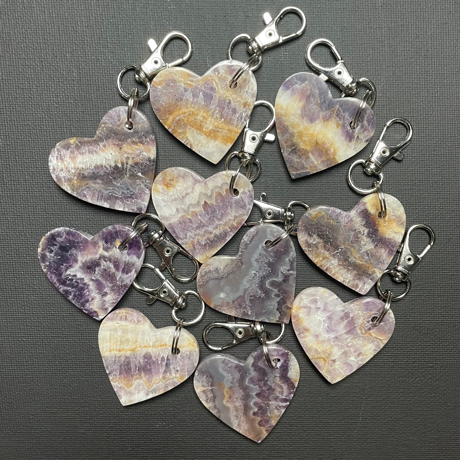 Large Amethyst Keychains