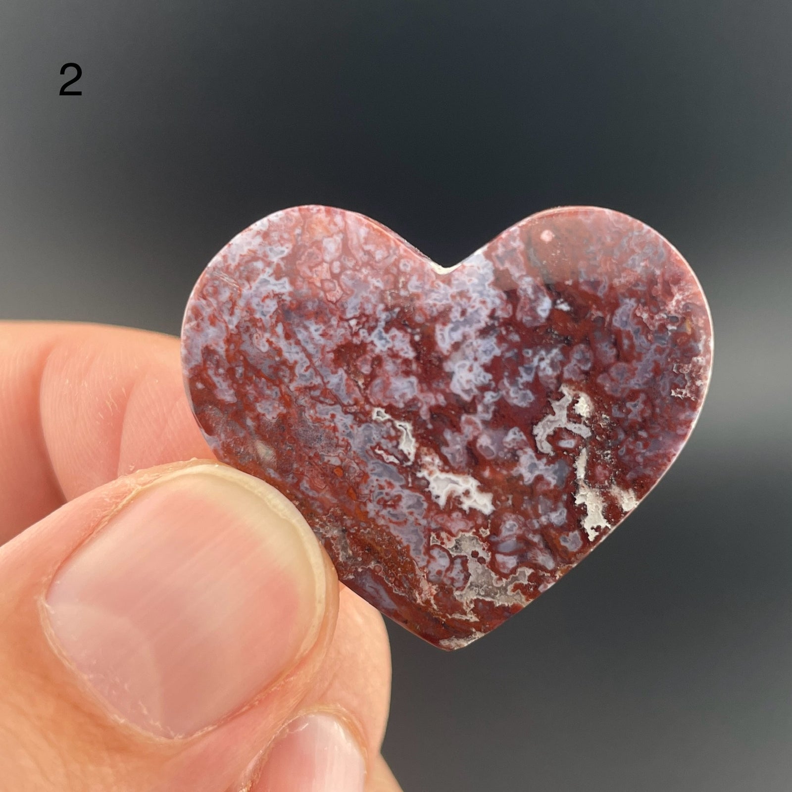 Red and White Ocean Jasper