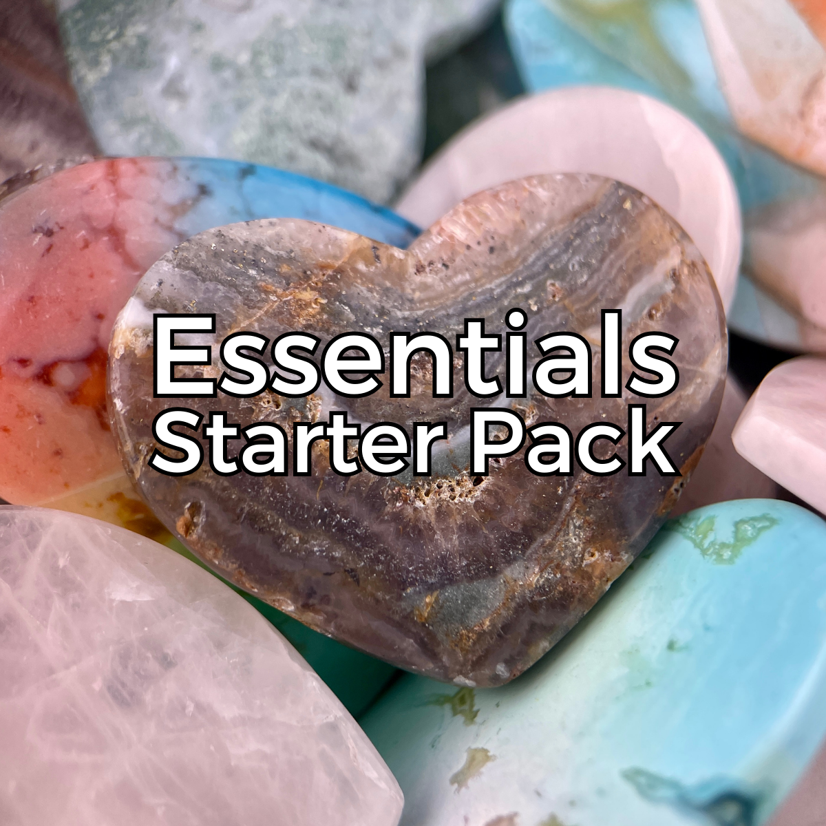 Essentials Starter Pack – 100 Hearts + Cards + Gift Bags &amp; Display