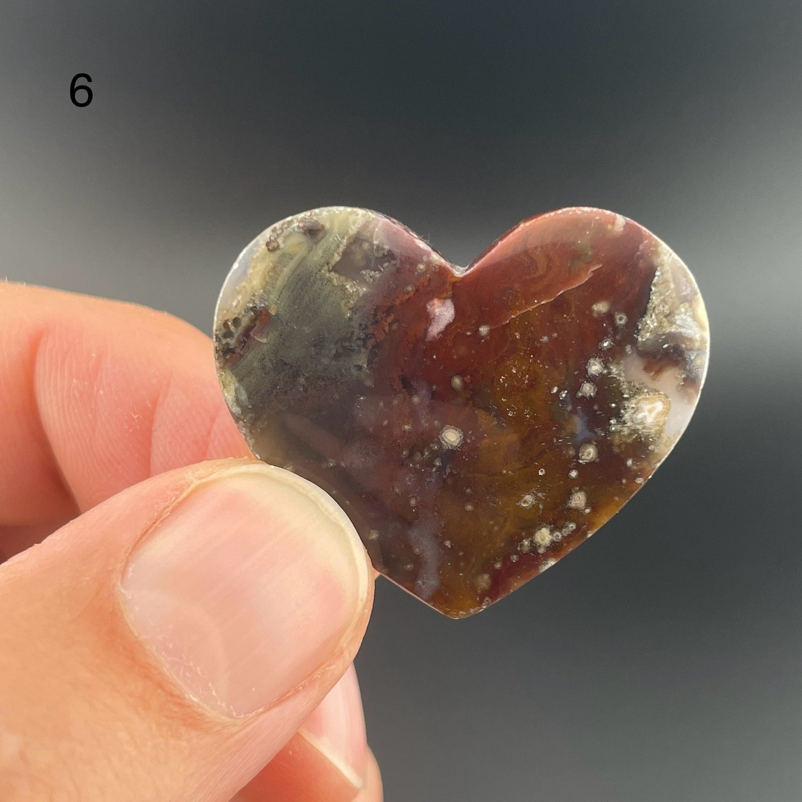 Red and Green Agate
