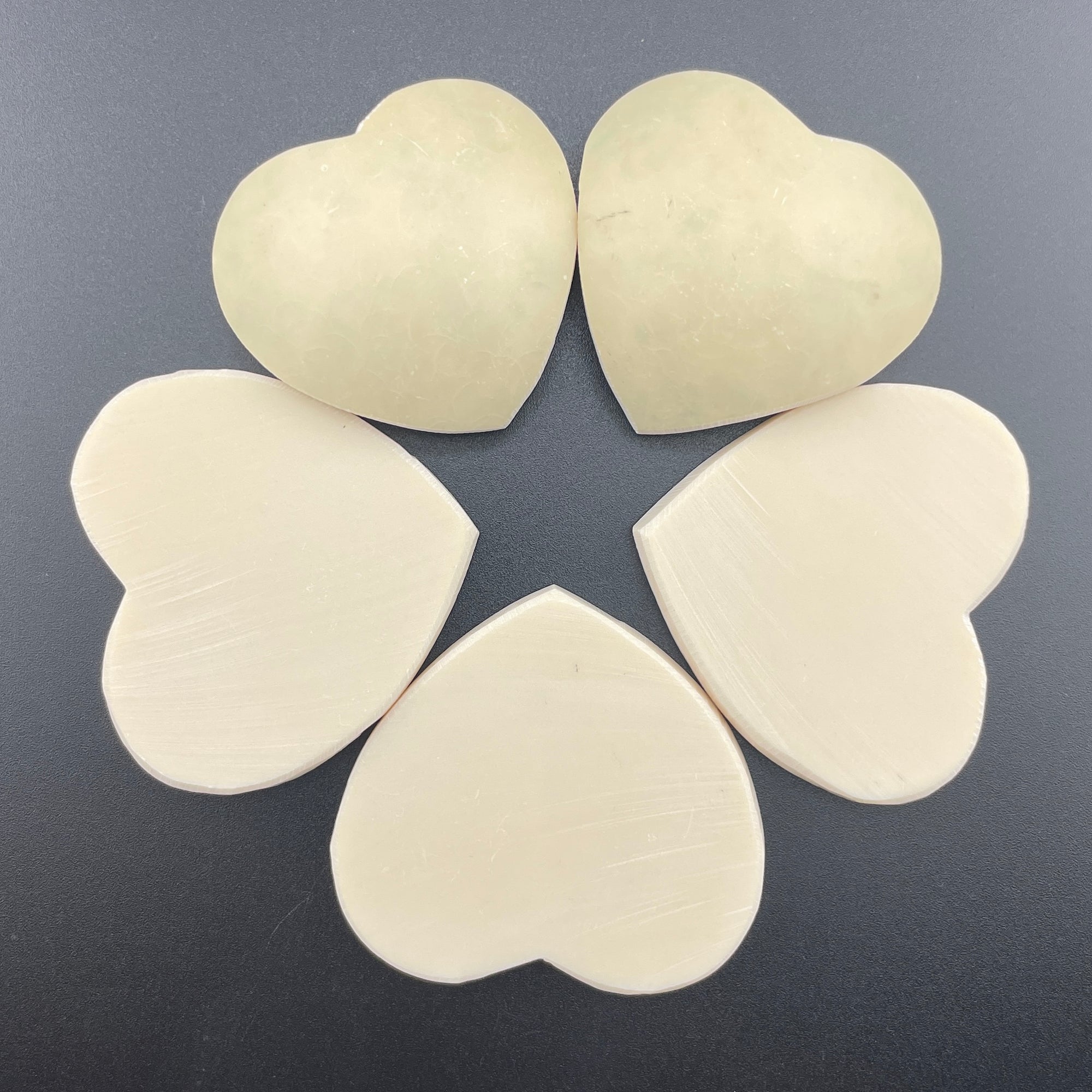 Marbled Billiards Balls Turned Hearts