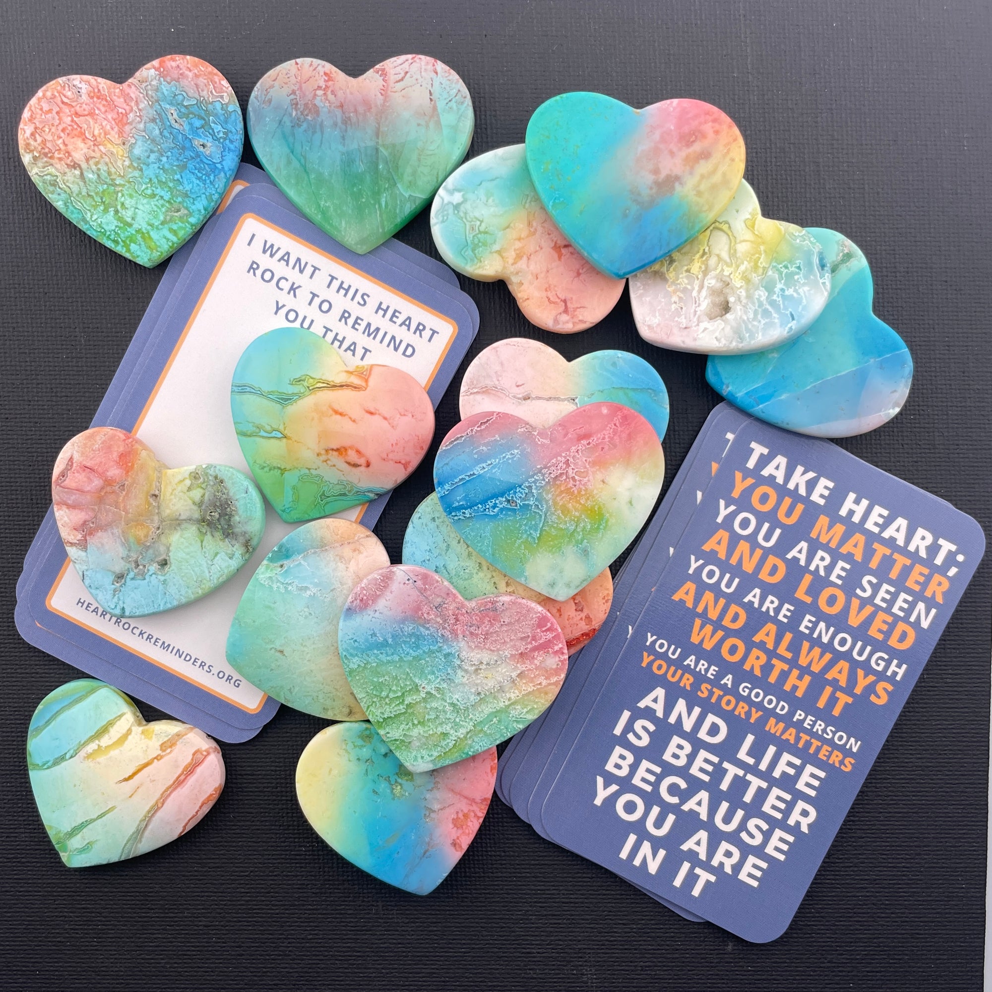 Rainbow-Dyed White Lace Agate