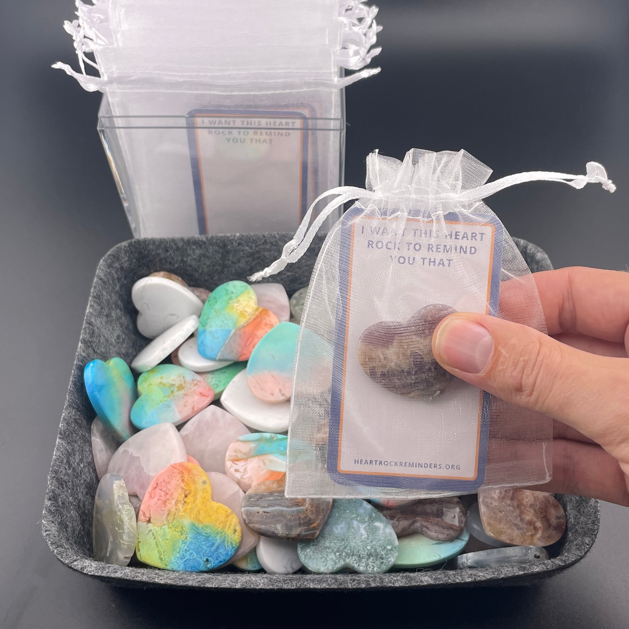 Essentials Starter Pack – 100 Hearts + Cards + Gift Bags & Display